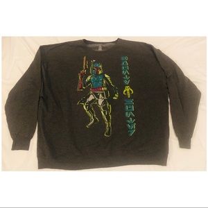 STAR WARS: 🪐 Boba Fett 🪐Crewneck Pullover Sweater XXL - DISNEY WORLD